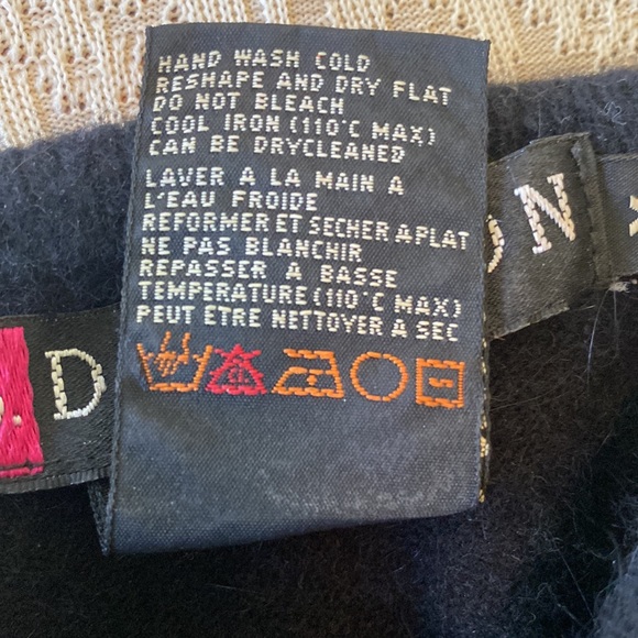 I.B.Diffusion Sport wool/angora black turtleneck sweater - Picture 3 of 3